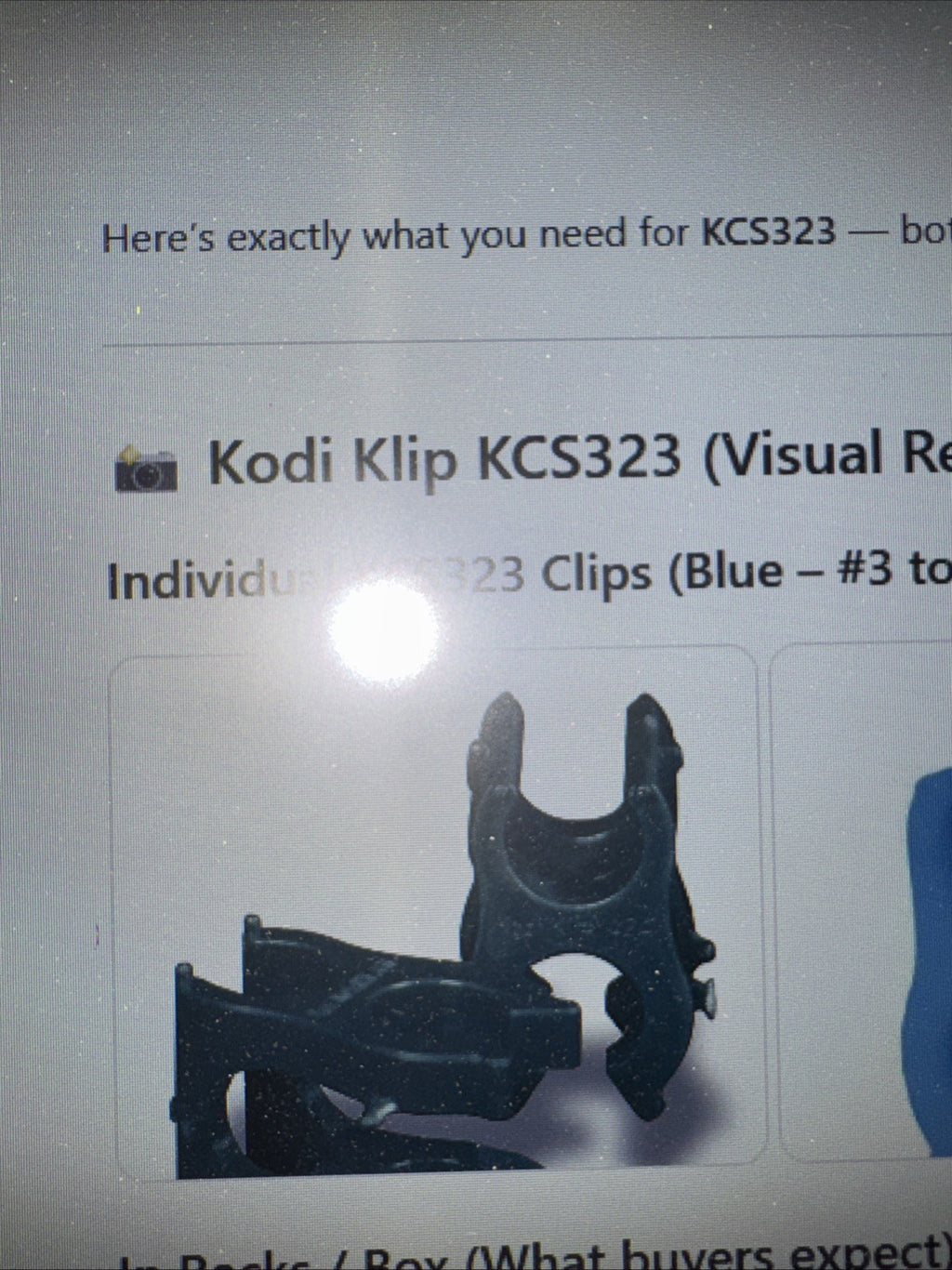 Kodi Klips KCS 323 #3 to #3 Rebar Clips 2916 Per Box (NEW)