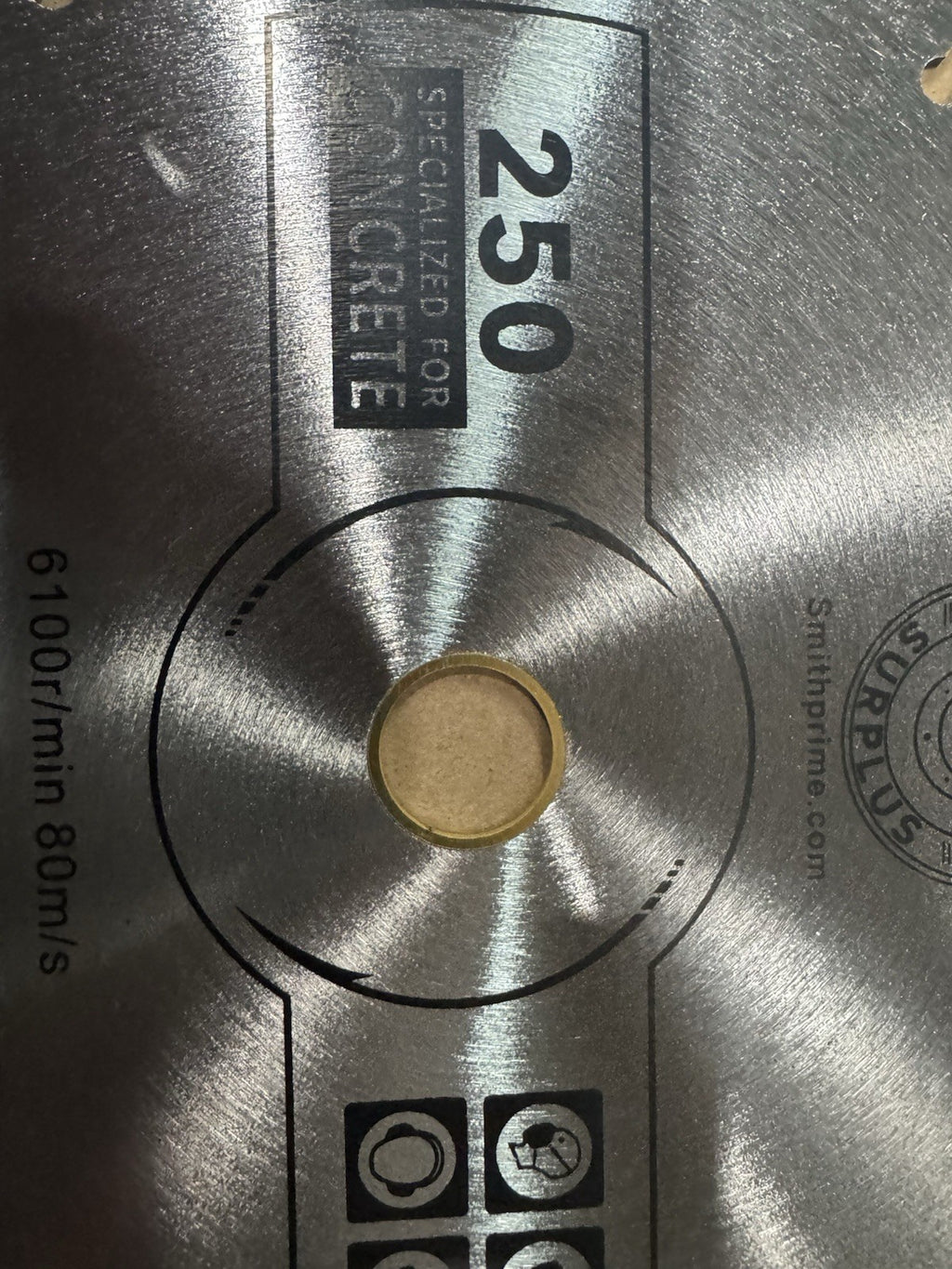 10" Diamond Saw Blade for Concrete Brick Block  1” Arbor With 7/8” Adapter