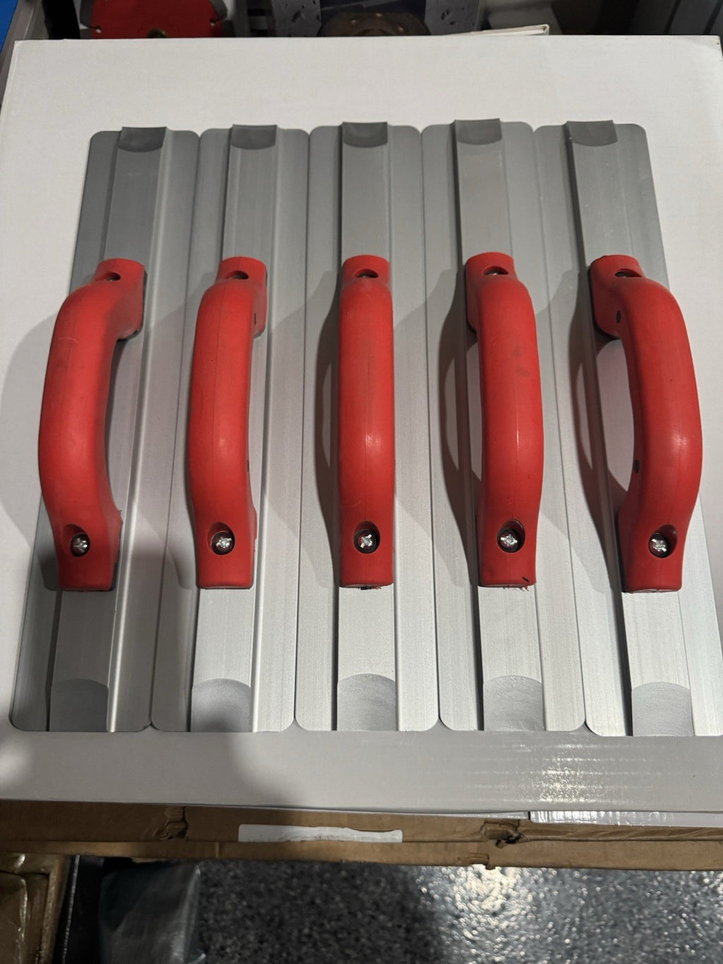 LOT OF 5 Concrete Hand Float, Sq, 3-1/4 X 16 In, Magnesium 5 Trowels/Floats