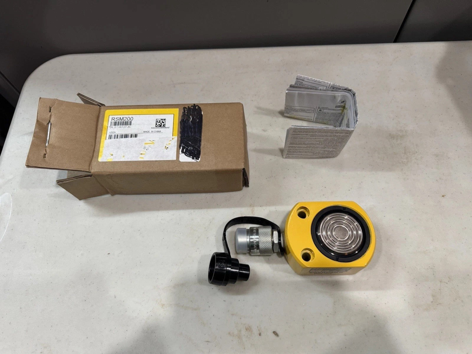 Enerpac Rsm-200 20 Ton Low Height Flat Jac Hydraulic RAM Cylinder 2in Inch