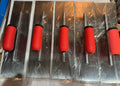 LOT OF 5 Square End Steel Hand Float, 16 x 4 Inch ,Standard Rubber Handle
