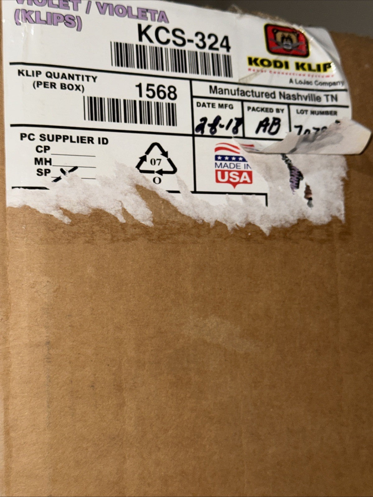 Kodi Klips KCS 324 #3 to #4 Rebar Clips 1568 Per Box (NEW)