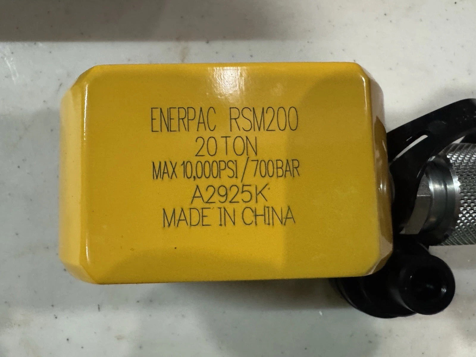 Enerpac Rsm-200 20 Ton Low Height Flat Jac Hydraulic RAM Cylinder 2in Inch