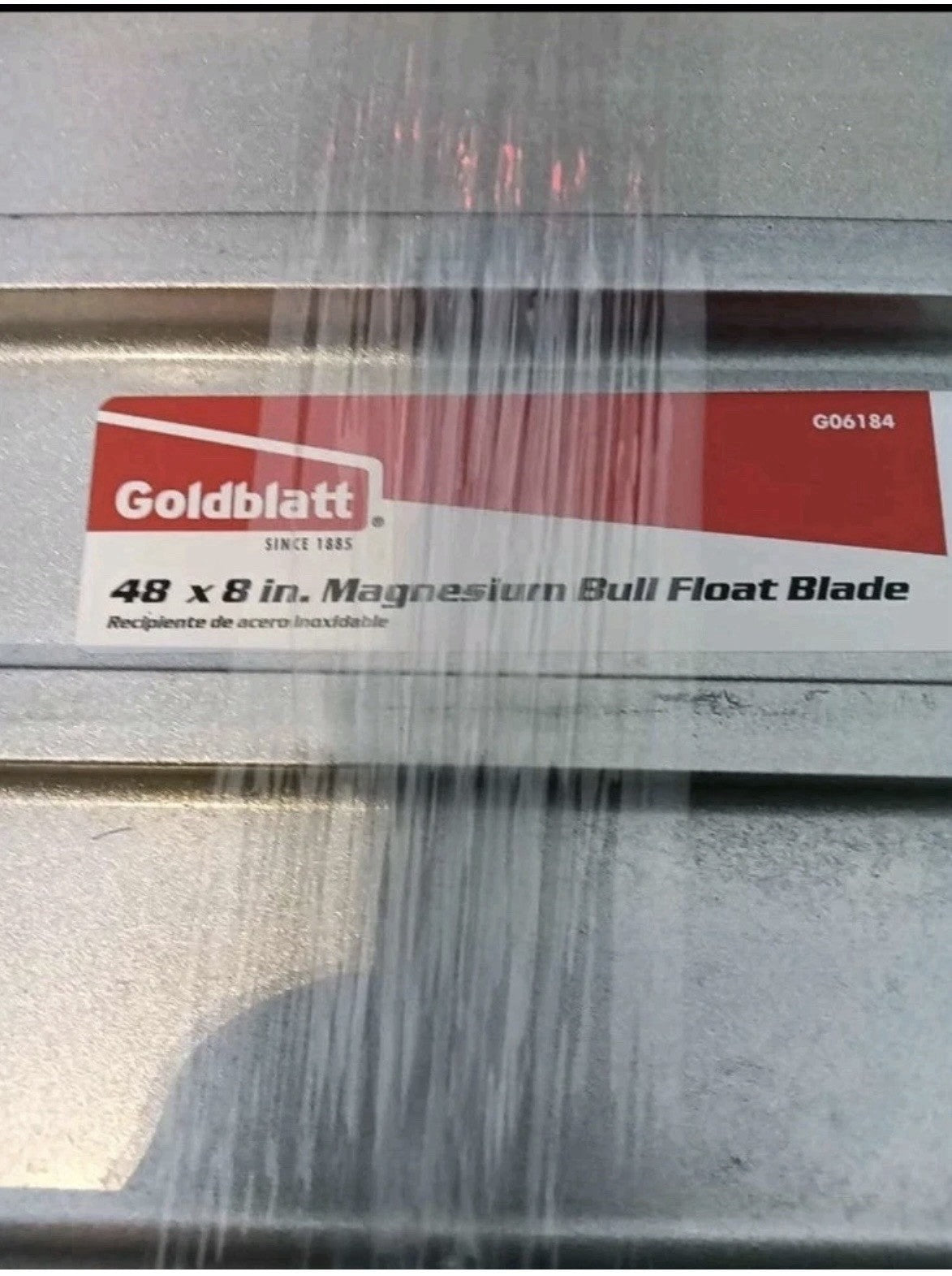 48" x 8" Magnesium Bull Float Blade-G06184