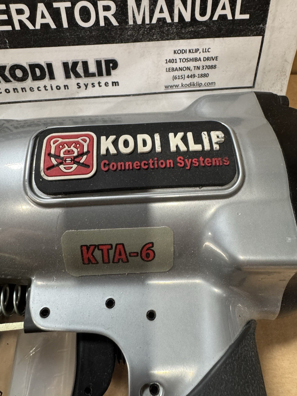 Kodi Klip KTA-6 Pneumatic Tool Rebar Connecting System Gun New