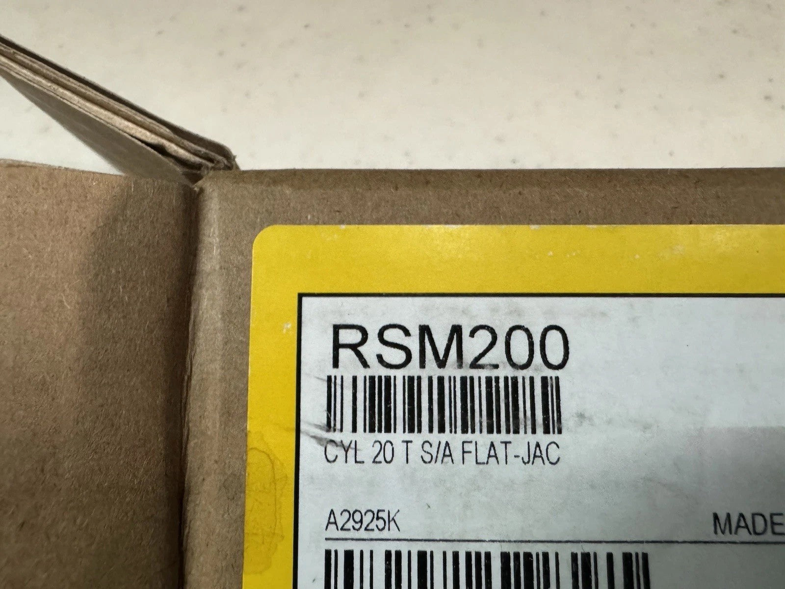 Enerpac Rsm-200 20 Ton Low Height Flat Jac Hydraulic RAM Cylinder 2in Inch