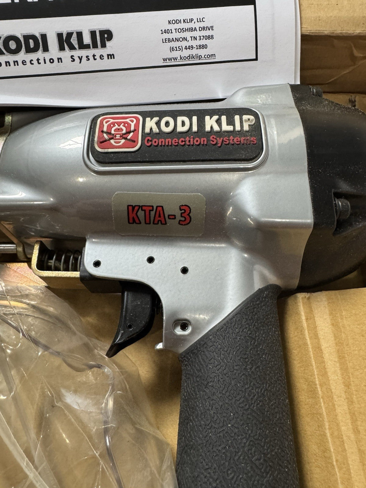 Kodi Klip KTA-3 Pneumatic Tool Rebar Connecting System Gun New